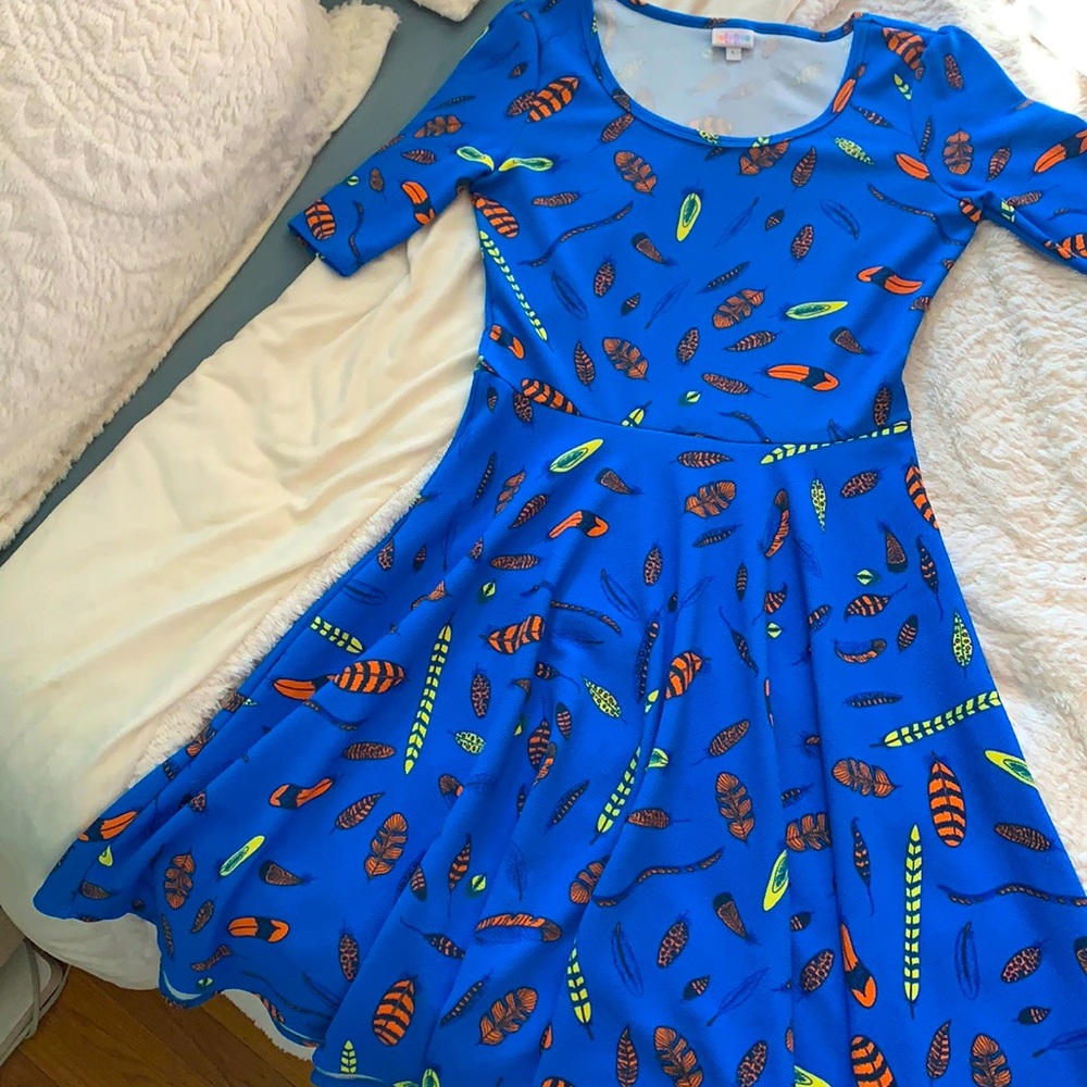 LulaRoe Feather Nicole Dress